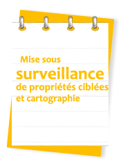 Mise sous surveillance de proprits cibles et cartographie